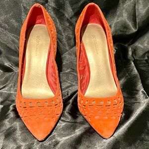 BCBGeneration Leather Heel Red/Organge Size 8 M